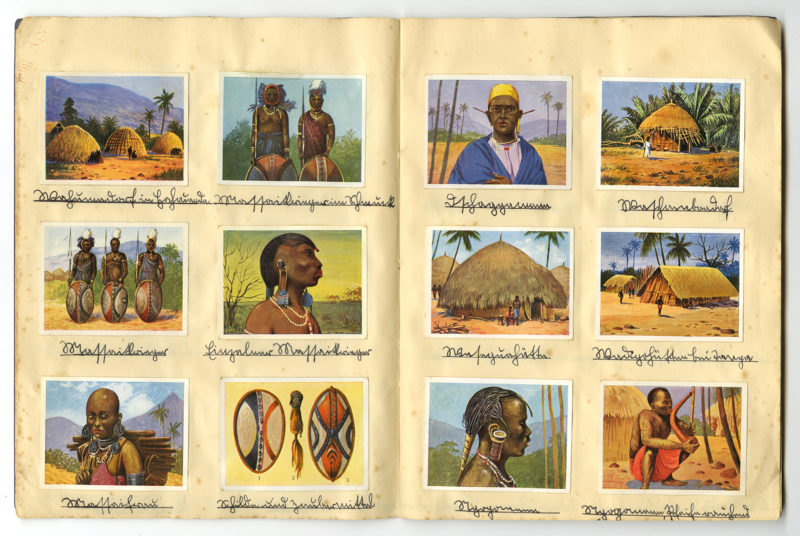 A page of pictures with people and their houses.
