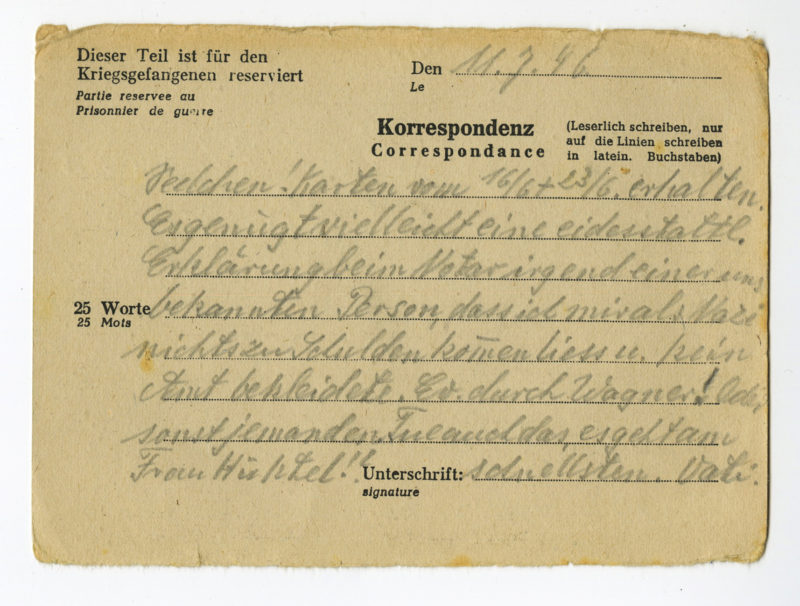 A handwritten note is shown on top of the page.