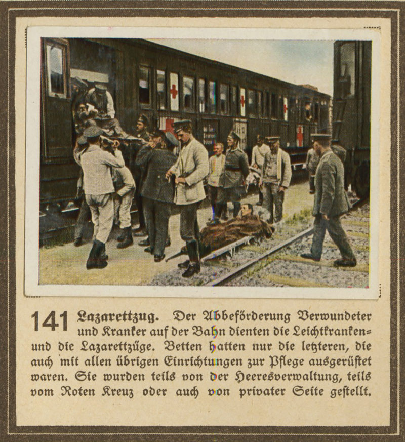 A picture of people standing on the side of a train.