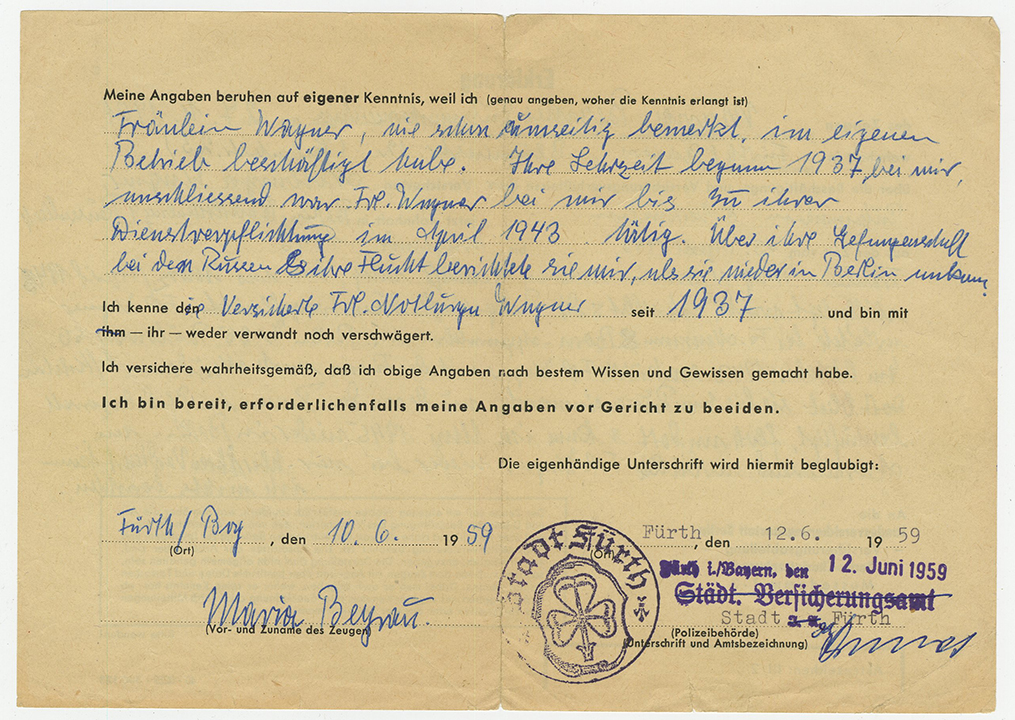 A certificate of birth for a person in germany.